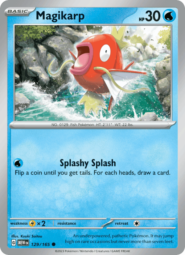 Magikarp, card 129 from 151