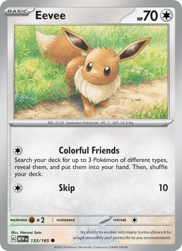 Eevee, card 133 from 151