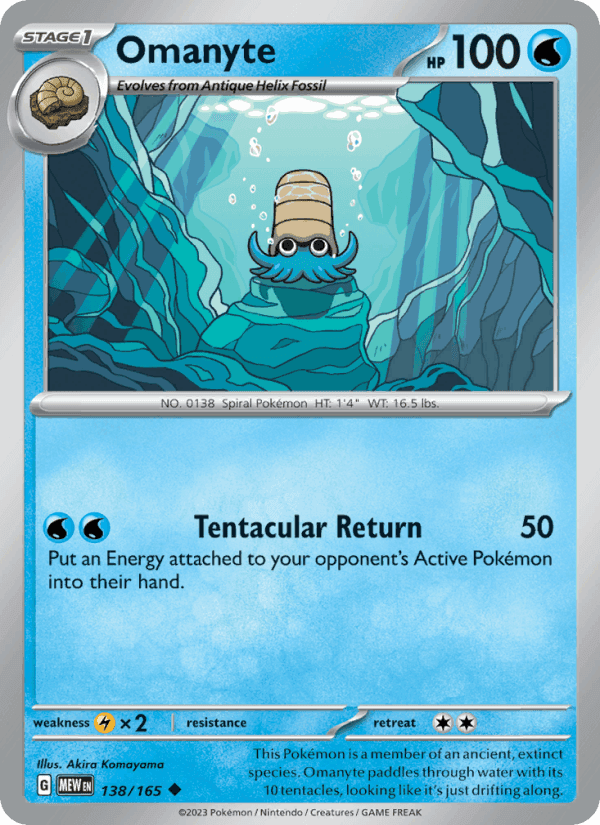 Omanyte, card 138 from 151