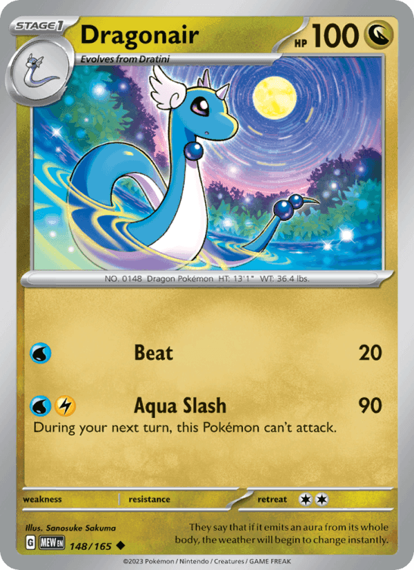 Dragonair, card 148 from 151