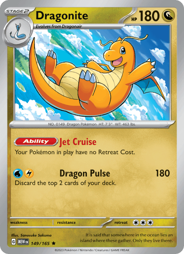 Dragonite, card 149 from 151