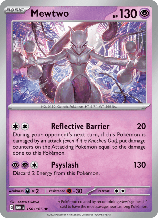 Mewtwo, card 150 from 151