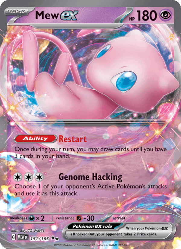 Mew ex, card 151 from 151