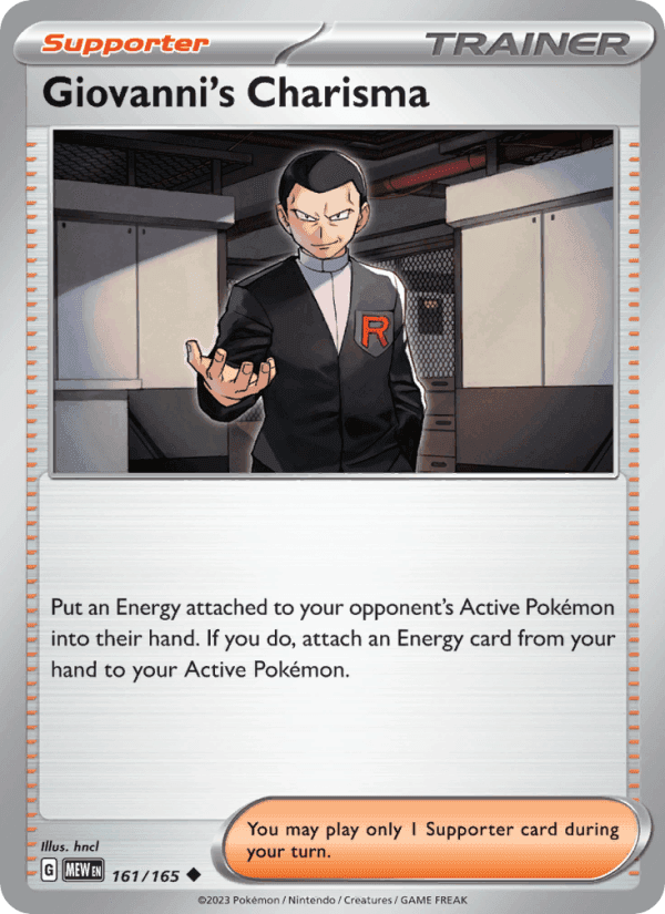Giovanni's Charisma, card 161 from 151