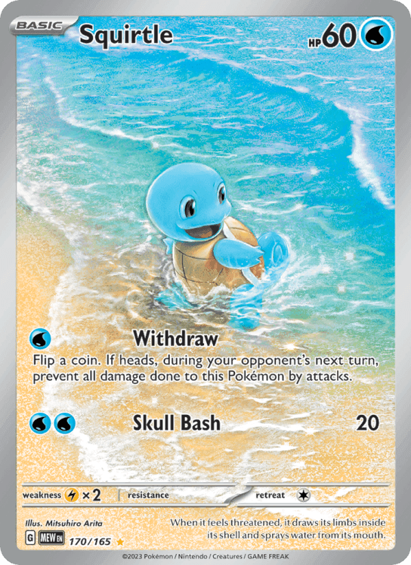 Squirtle, card 170 from 151