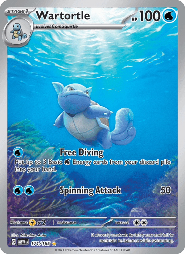 Wartortle, card 171 from 151