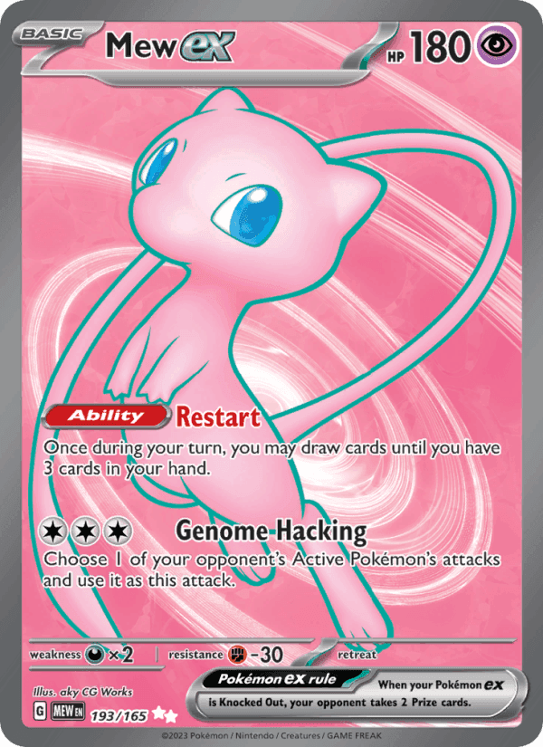 Mew ex, card 193 from 151