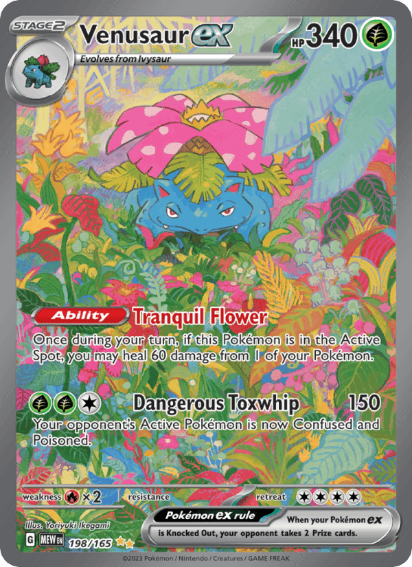 Venusaur ex, card 198 from 151