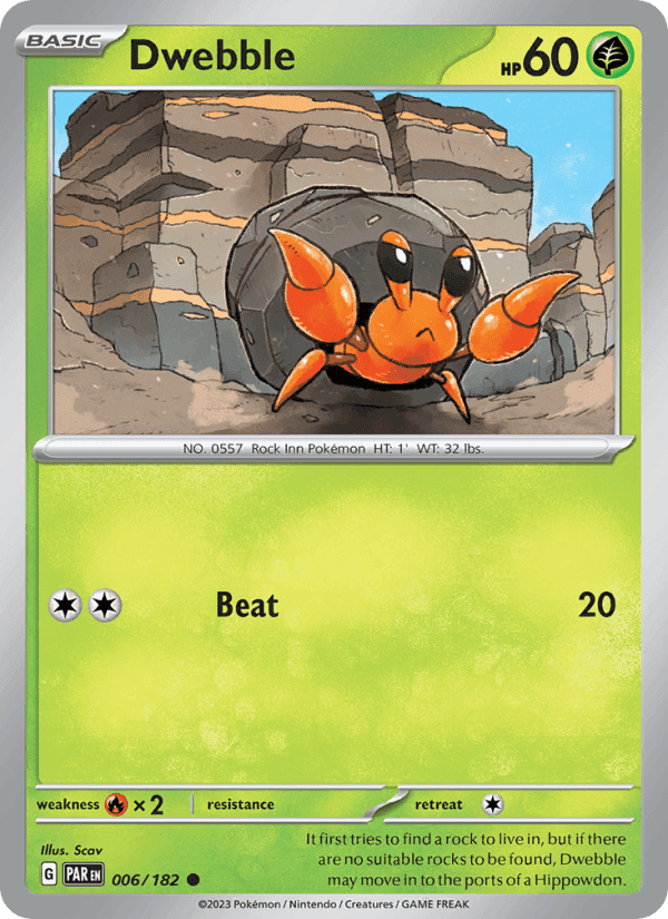 Paradox Rift の 006 番、Dwebble
