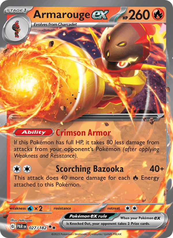 Armarouge ex, card 027 from Paradox Rift