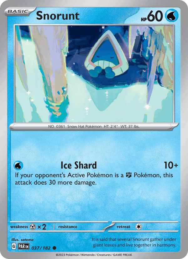 Snorunt, card 037 from Paradox Rift