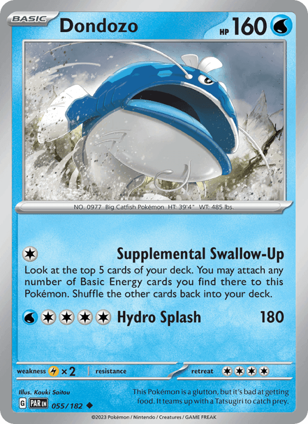 Dondozo, card 055 from Paradox Rift