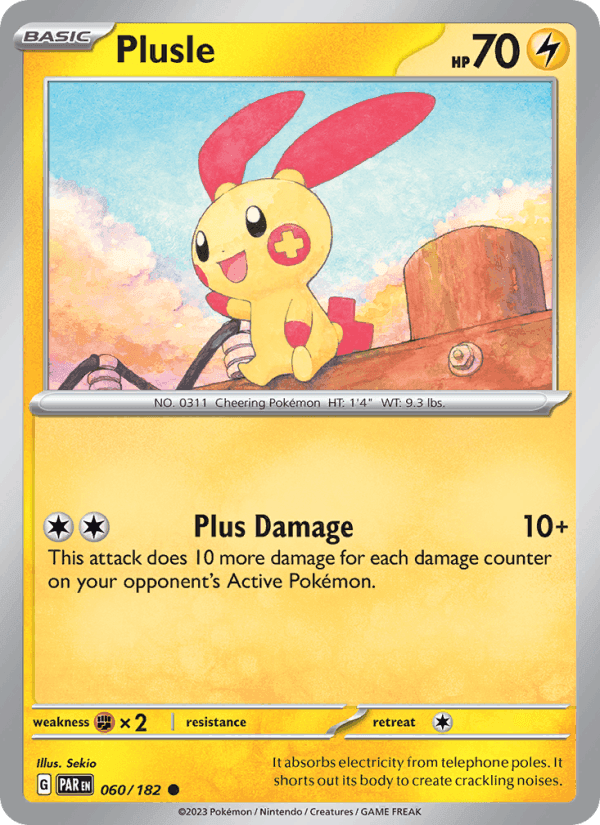 Plusle, card 060 from Paradox Rift
