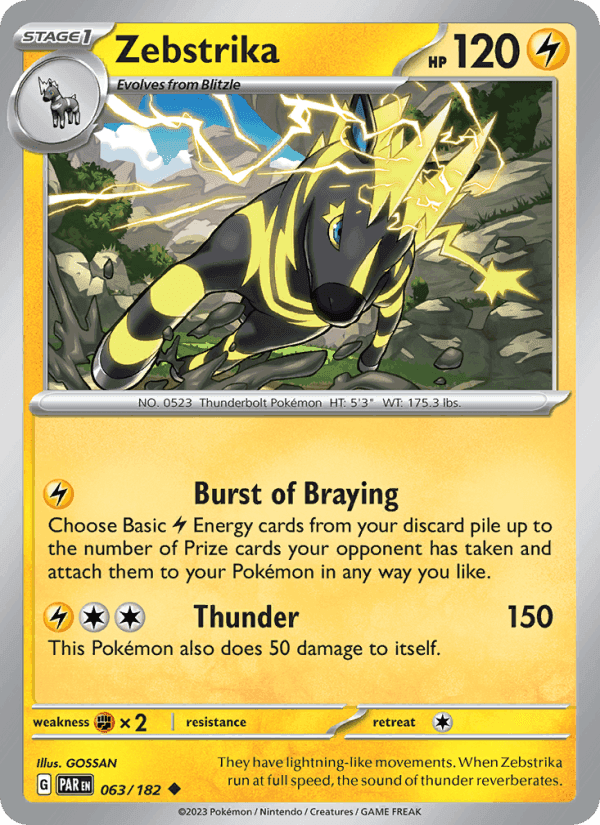Zebstrika, card 063 from Paradox Rift