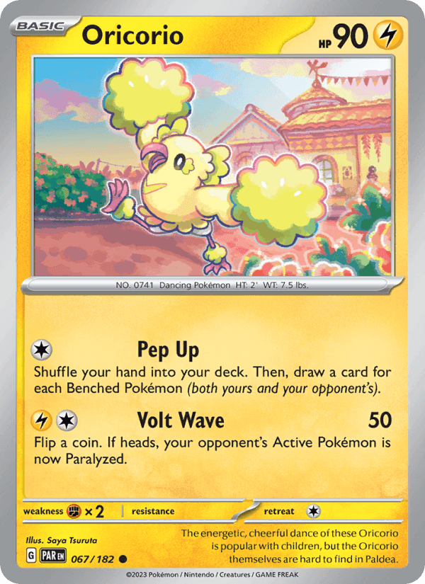 Oricorio, card 067 from Paradox Rift