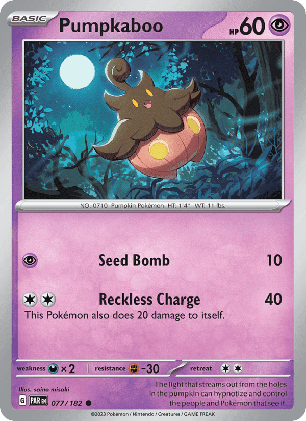 Pumpkaboo, card 077 from Paradox Rift
