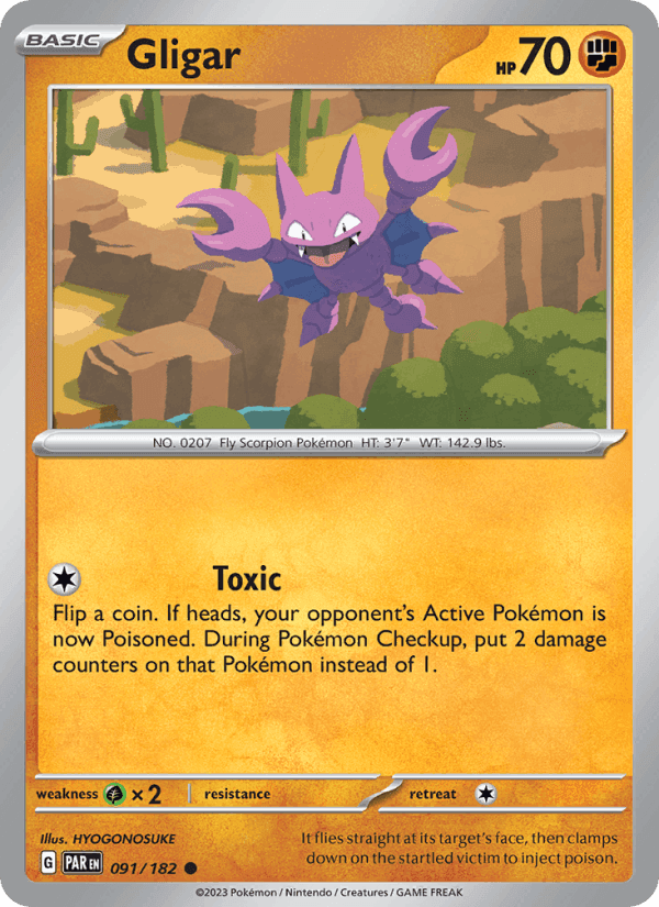 Gligar, card 091 from Paradox Rift
