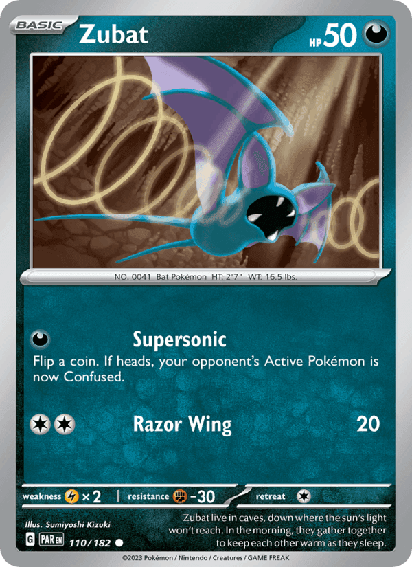 Zubat, card 110 from Paradox Rift