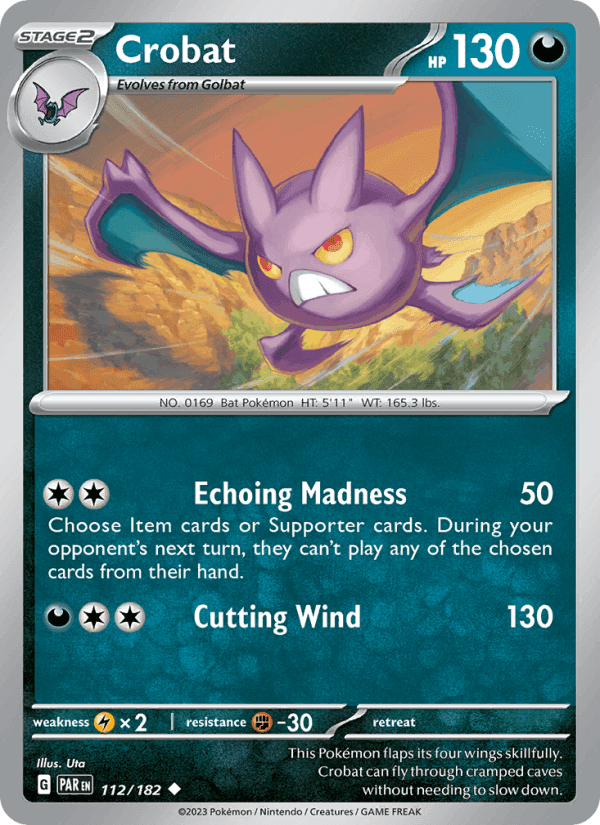 Crobat, card 112 from Paradox Rift