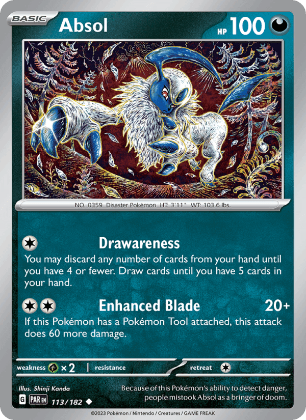 Absol, card 113 from Paradox Rift
