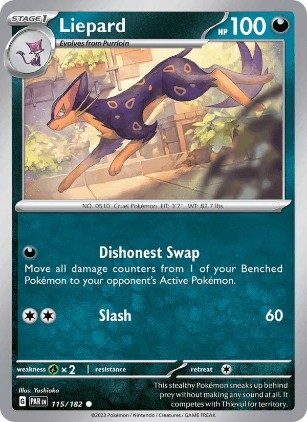 Liepard, card 115 from Paradox Rift