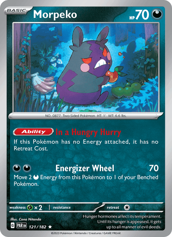 Morpeko, carta 121 di Paradox Rift