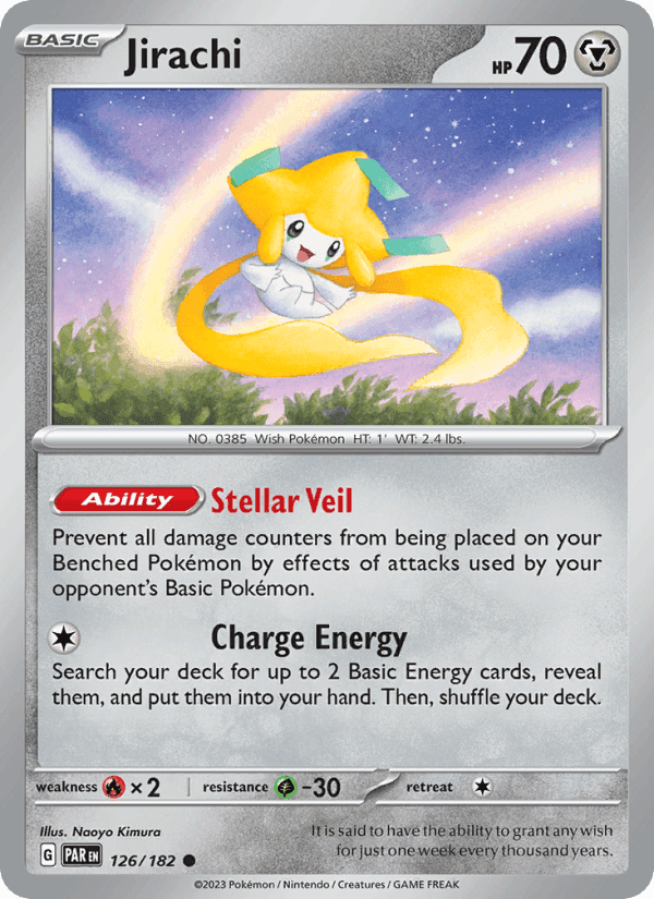 Jirachi, card 126 from Paradox Rift