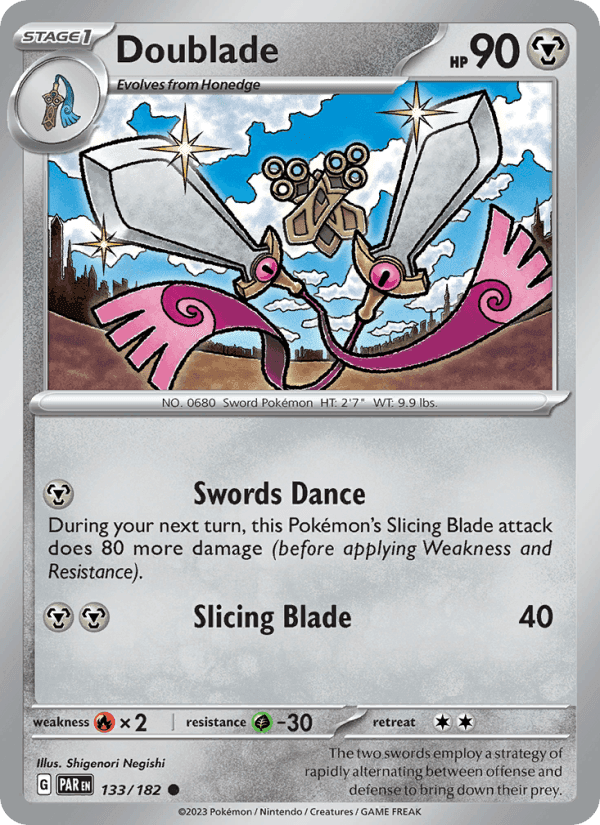 Doublade, card 133 from Paradox Rift