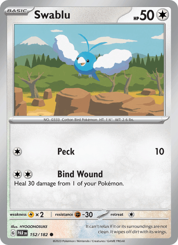 Swablu, card 152 from Paradox Rift