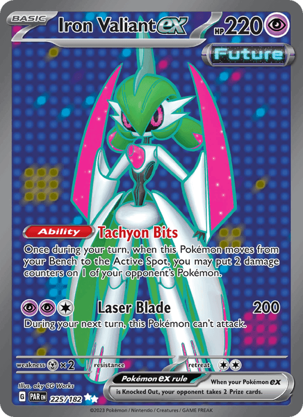 Iron Valiant ex, card 225 from Paradox Rift
