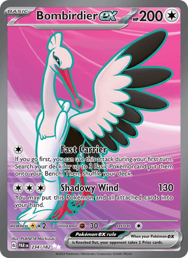 Bombirdier ex, card 234 from Paradox Rift