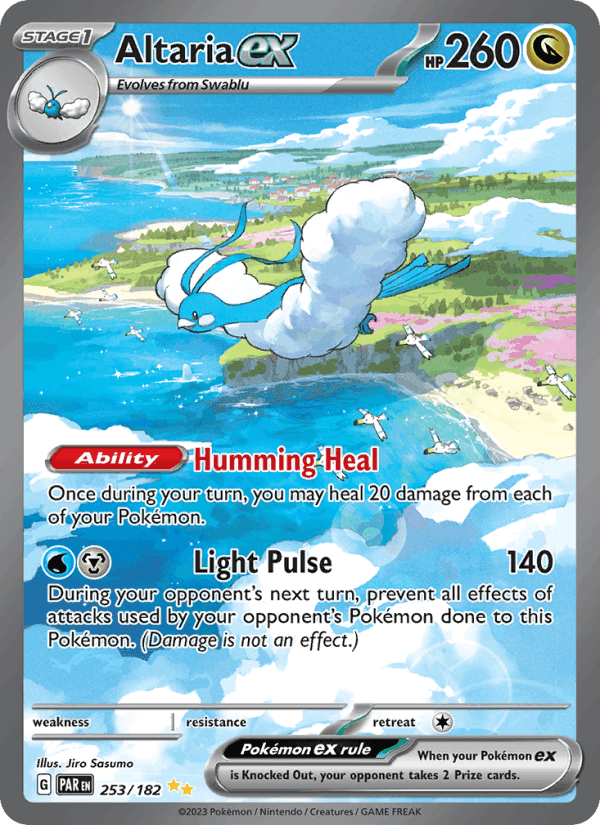 Altaria ex, card 253 from Paradox Rift
