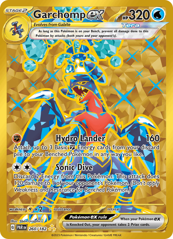 Garchomp ex, card 260 from Paradox Rift