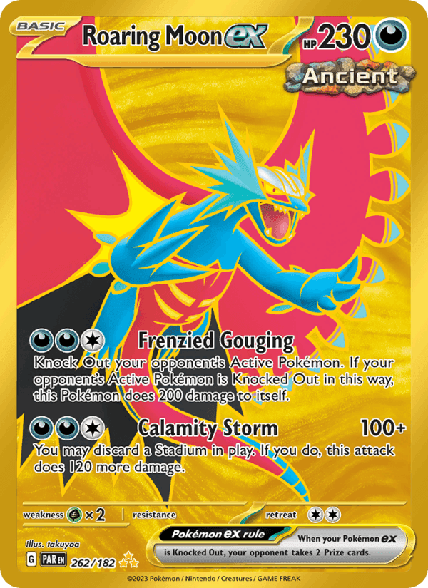 Roaring Moon ex, card 262 from Paradox Rift