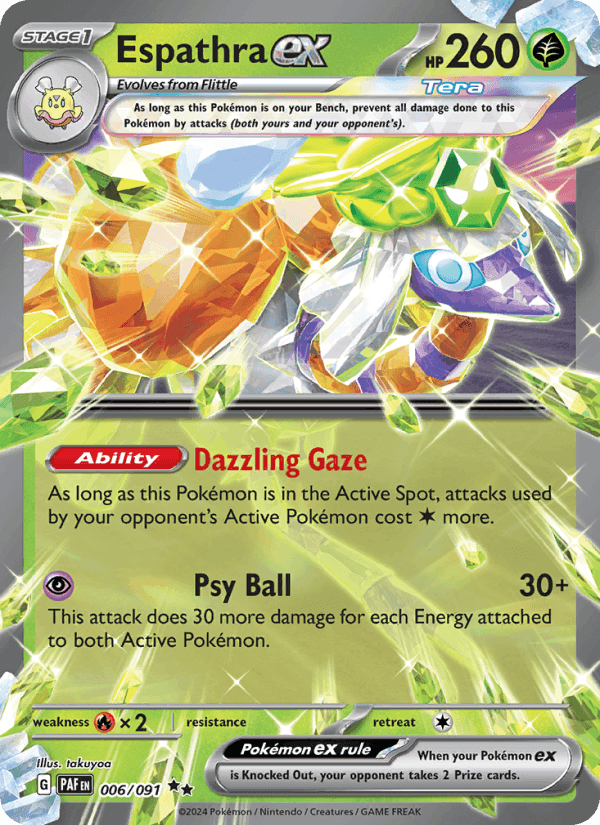 Espathra ex, carta 006 de Paldean Fates
