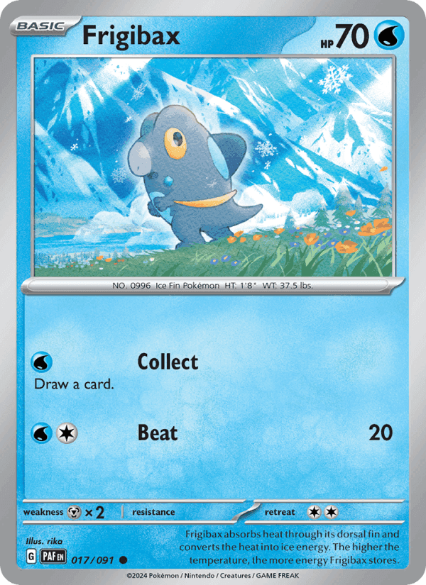 Frigibax, card 017 from Paldean Fates
