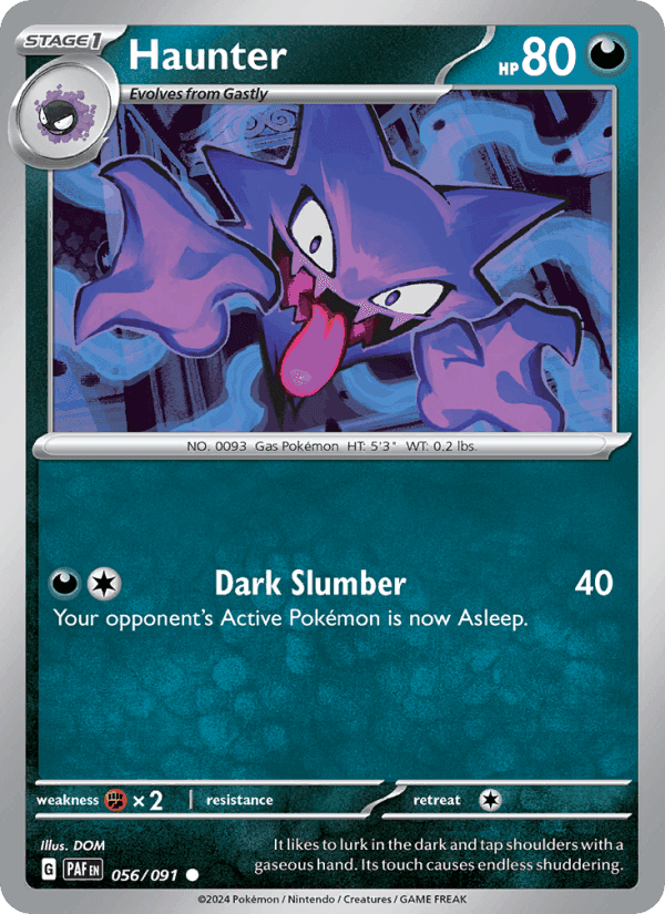 Haunter, card 056 from Paldean Fates