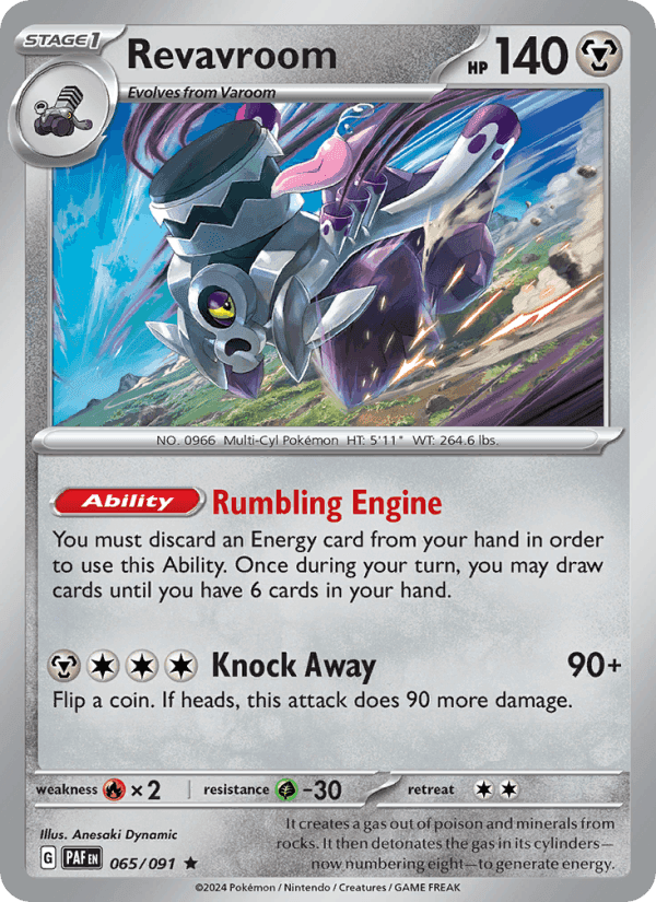 Revavroom, card 065 from Paldean Fates
