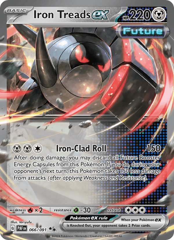 Iron Treads ex, card 066 from Paldean Fates