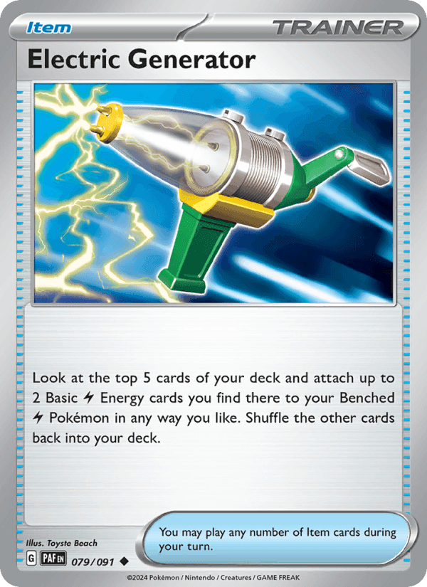 Electric Generator, card 079 from Paldean Fates