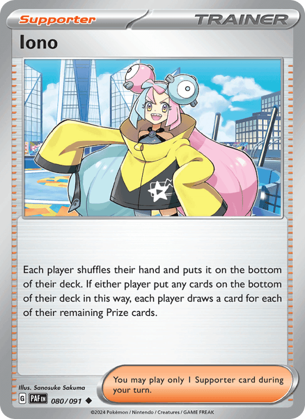 Iono, card 080 from Paldean Fates