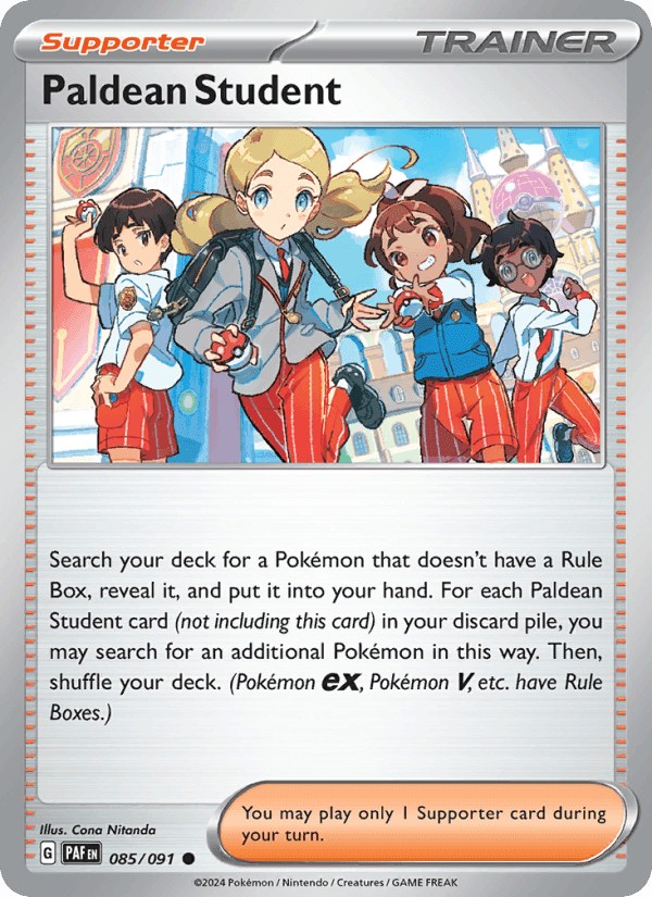 Paldean Fates の 085 番、Paldean Student