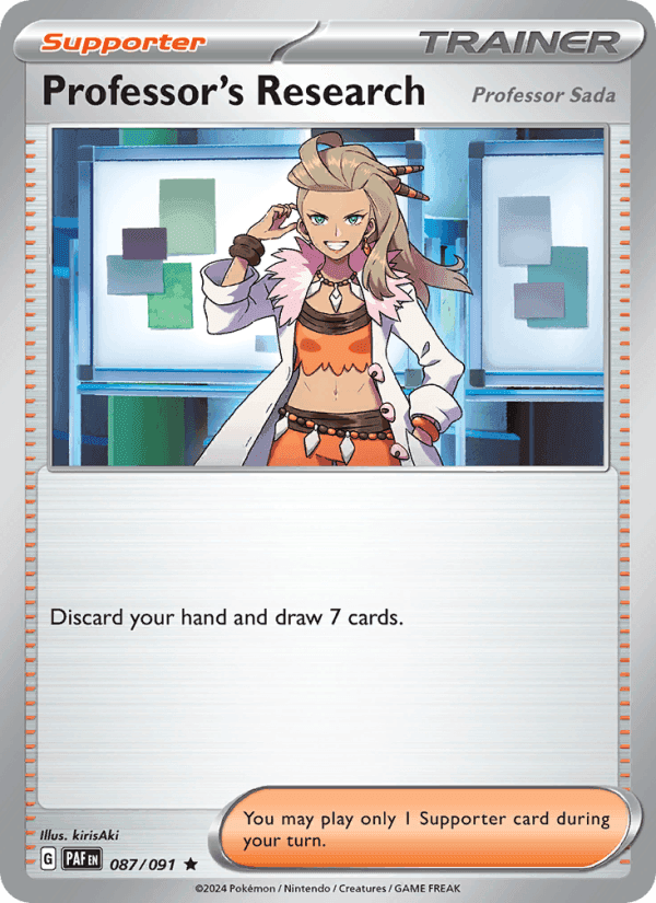 Professor's Research, card 087 from Paldean Fates