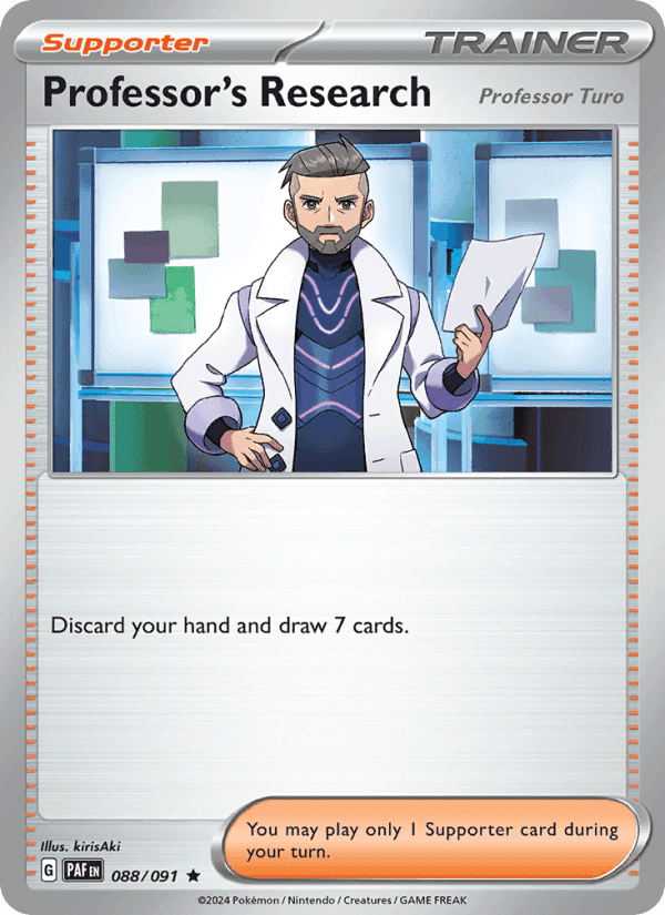 Professor's Research, card 088 from Paldean Fates