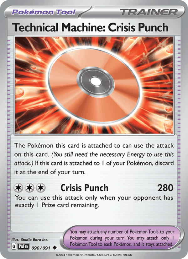 Technical Machine: Crisis Punch, card 090 from Paldean Fates