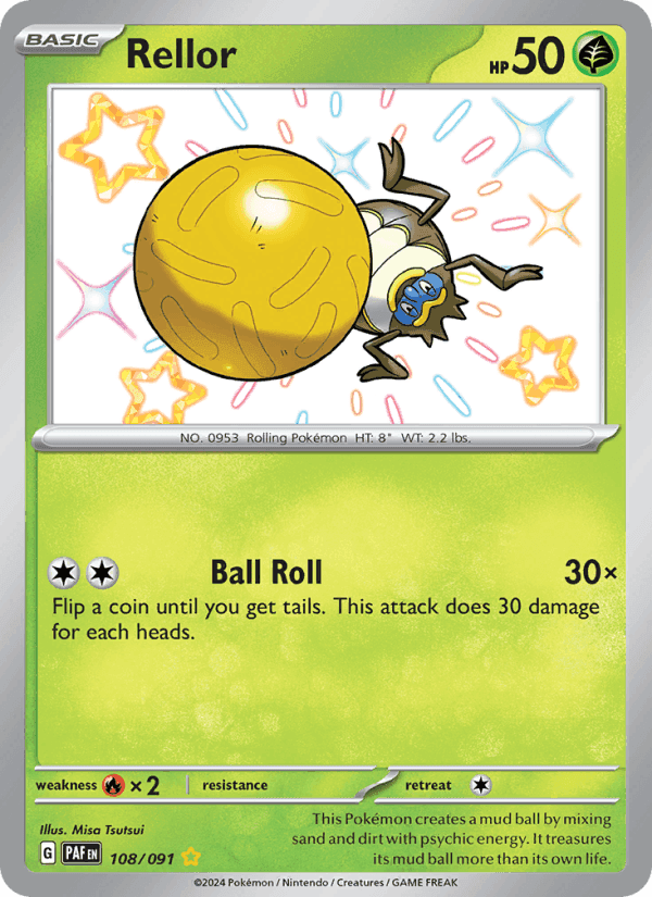 Rellor, card 108 from Paldean Fates