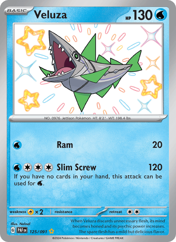 Veluza, card 125 from Paldean Fates
