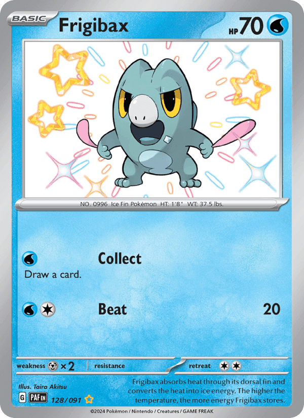 Frigibax, card 128 from Paldean Fates