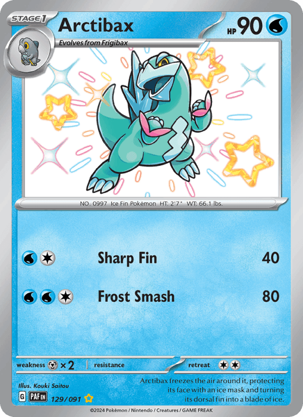 Arctibax, card 129 from Paldean Fates