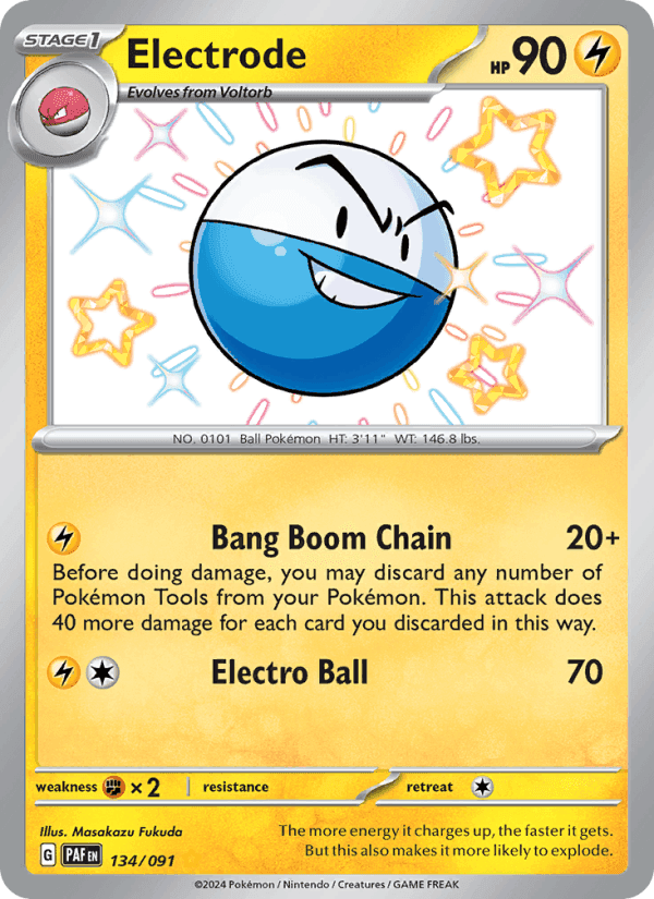 Electrode, card 134 from Paldean Fates
